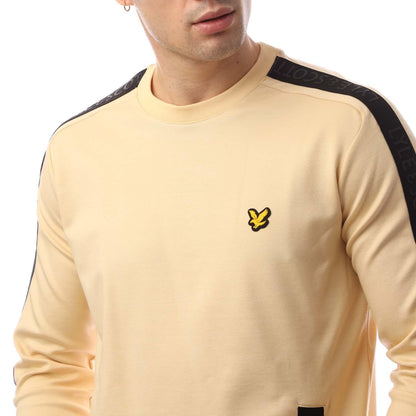 Yellow - Side - Lyle & Scott Mens Sweatshirt