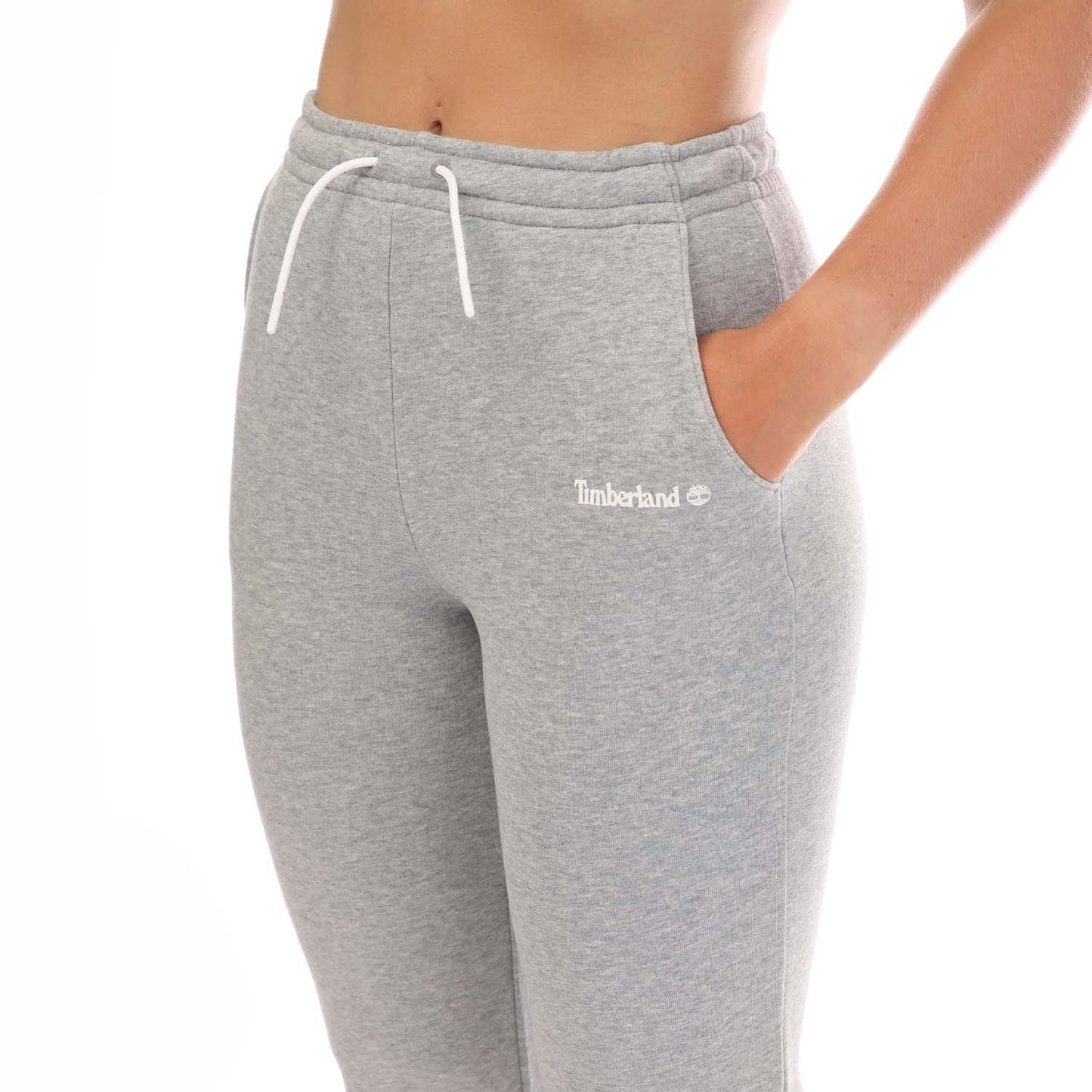 Grey Heather - Side - Timberland Womens-Ladies Northwood Brushed Back Jogging Bottoms