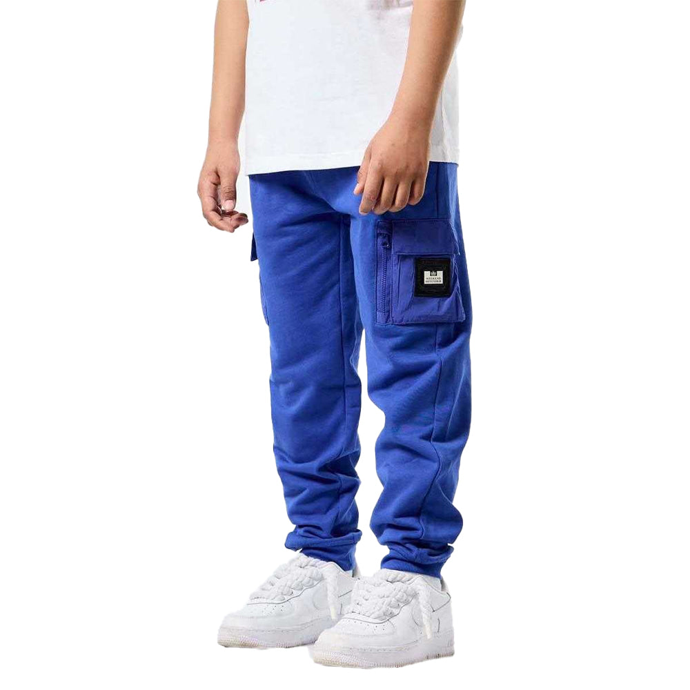Blue - Lifestyle - Weekend Offender Childrens-Kids Parachute Pocket Jogging Bottoms