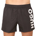 Black - Back - Hugo Mens Abas Swim Shorts