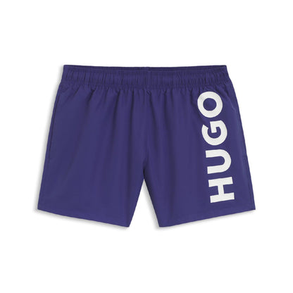 Blue - Front - Hugo Mens Abas Swim Shorts