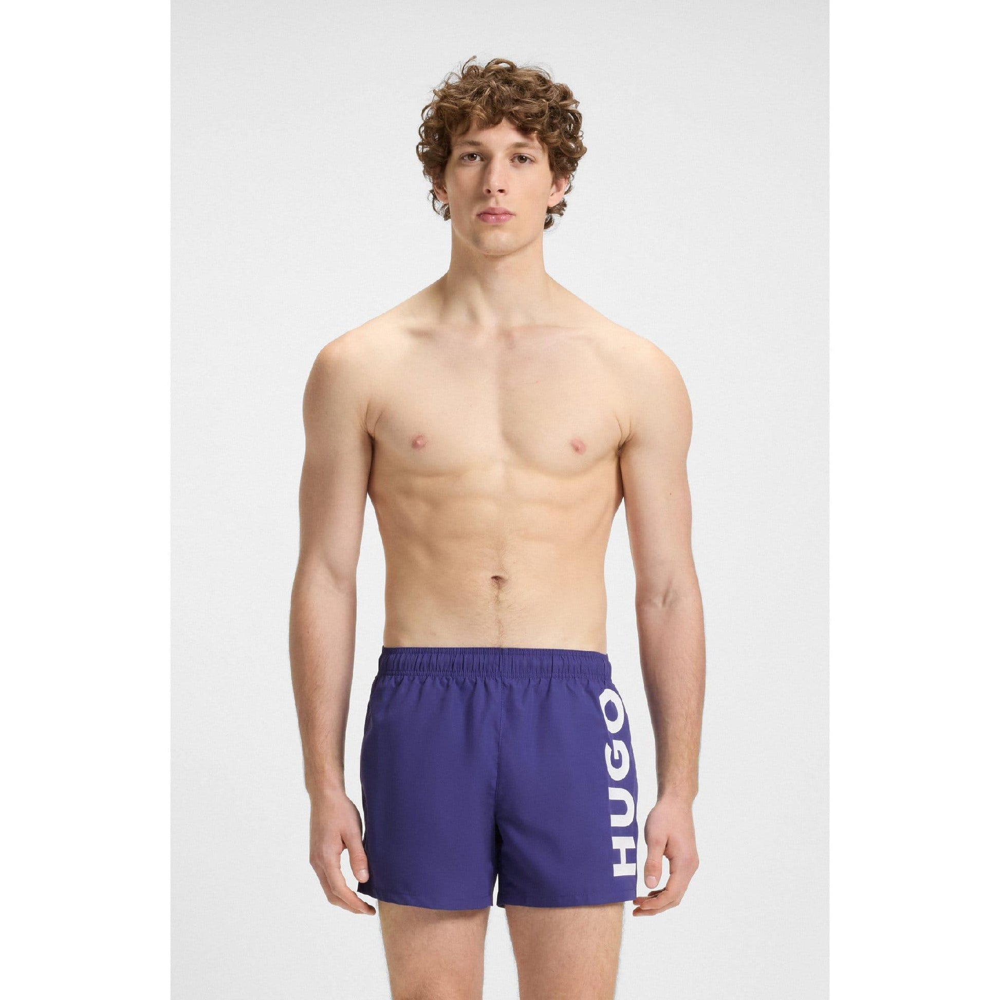Blue - Back - Hugo Mens Abas Swim Shorts