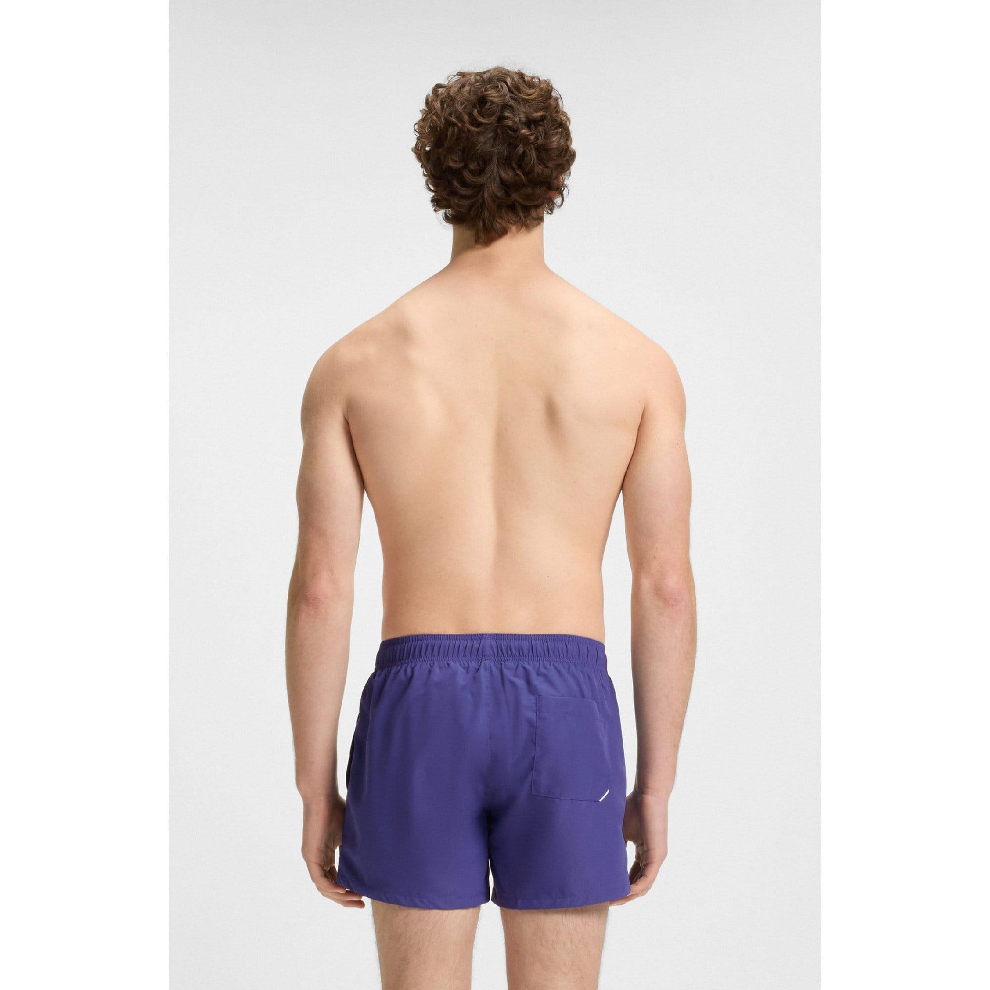 Blue - Side - Hugo Mens Abas Swim Shorts