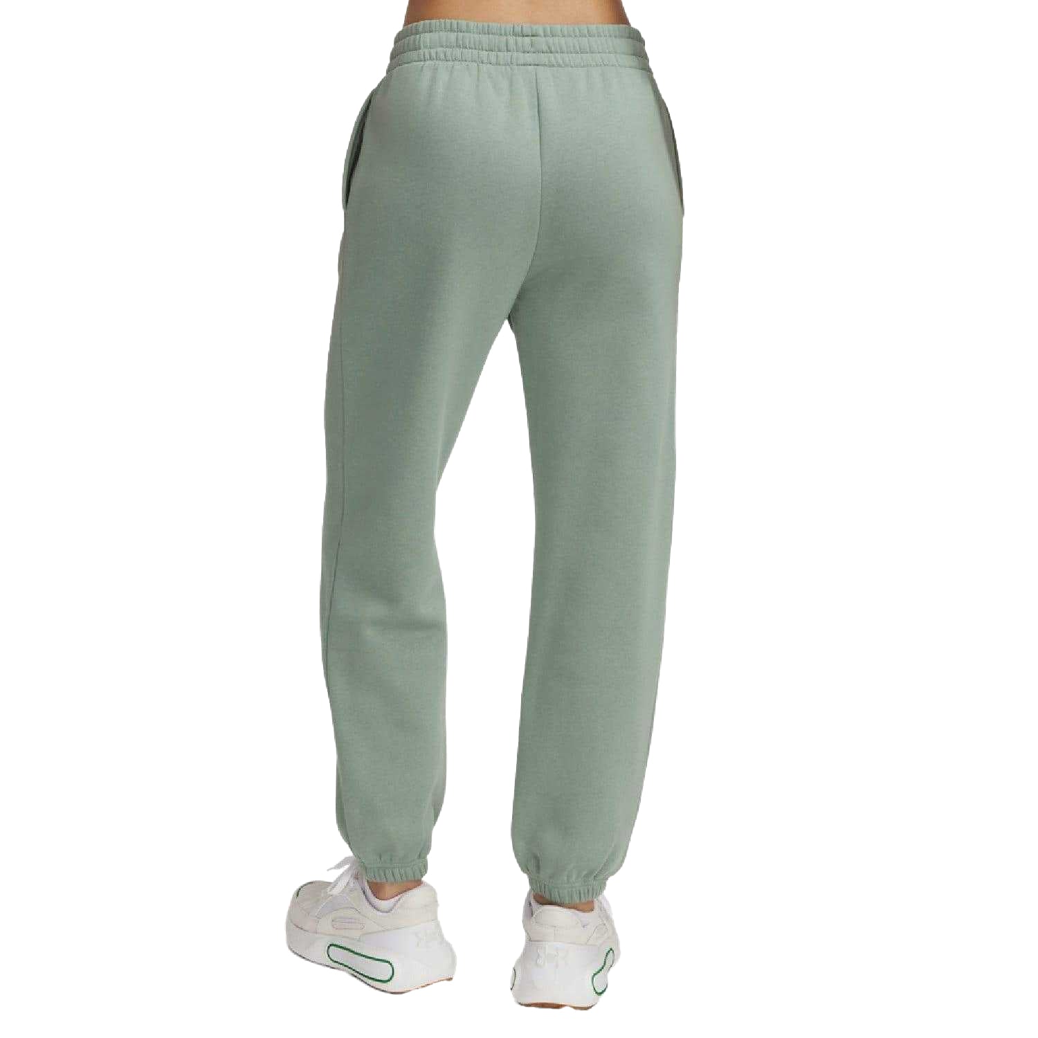 Green - Back - Under Armour Womens-Ladies Icon Jogging Bottoms