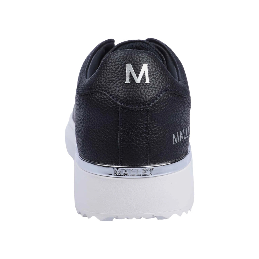 Navy - Pack Shot - Mallet Mens Leather Trainers