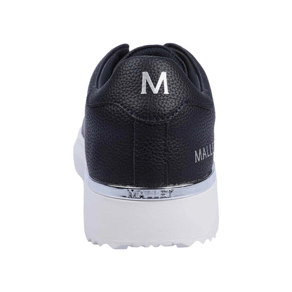 Navy - Pack Shot - Mallet Mens Leather Trainers
