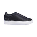Navy - Side - Mallet Mens Leather Trainers