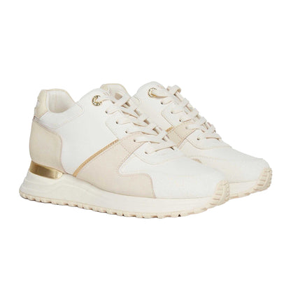 White - Front - Mallet Womens-Ladies Almorah Leather Trainers