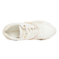 White - Side - Mallet Womens-Ladies Almorah Leather Trainers
