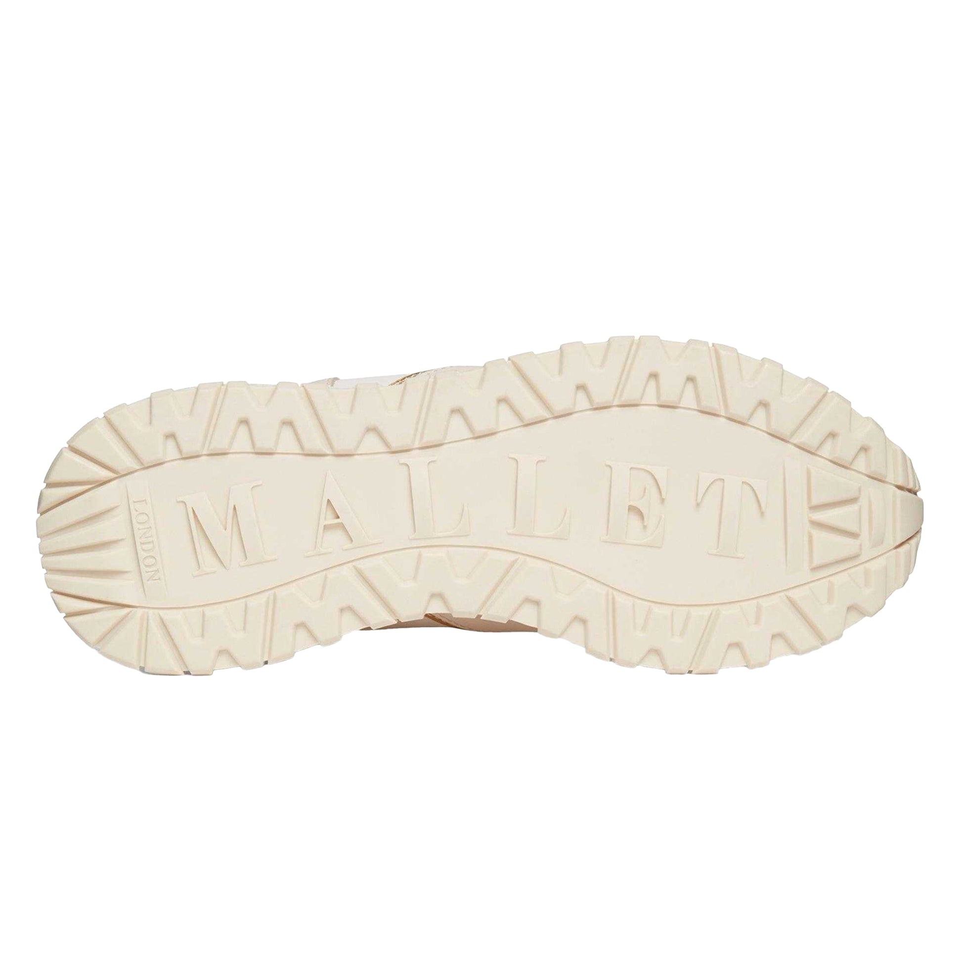White - Lifestyle - Mallet Womens-Ladies Almorah Leather Trainers