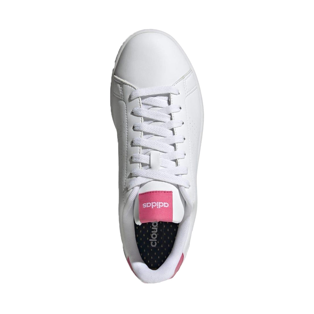 White-Scarlet - Back - Adidas Mens Advantage Tennis Shoes