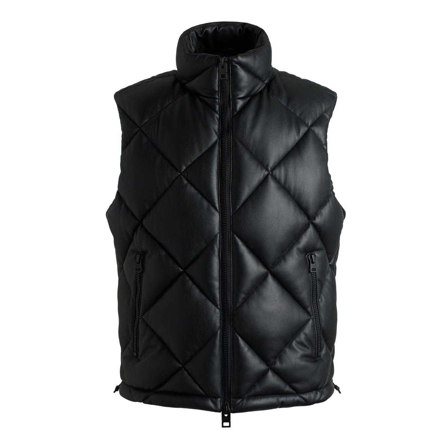 Black - Front - Hugo Mens Borintino Stacked Logo Gilet