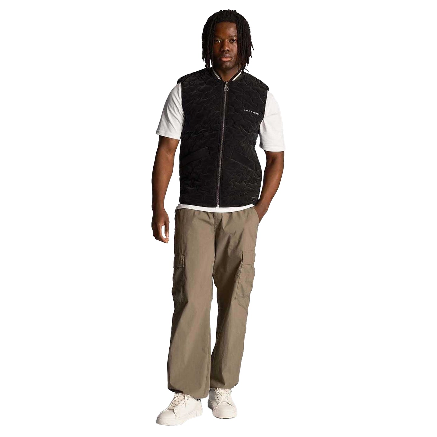 Black - Lifestyle - Lyle & Scott Mens Quilted Gilet