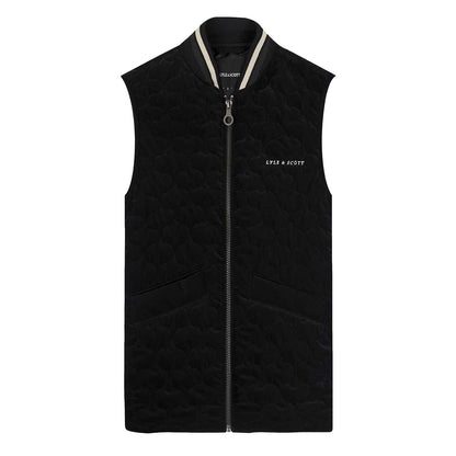 Black - Front - Lyle & Scott Mens Quilted Gilet