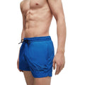 Blue - Side - Boss Mens Mooneye Logo Swim Shorts