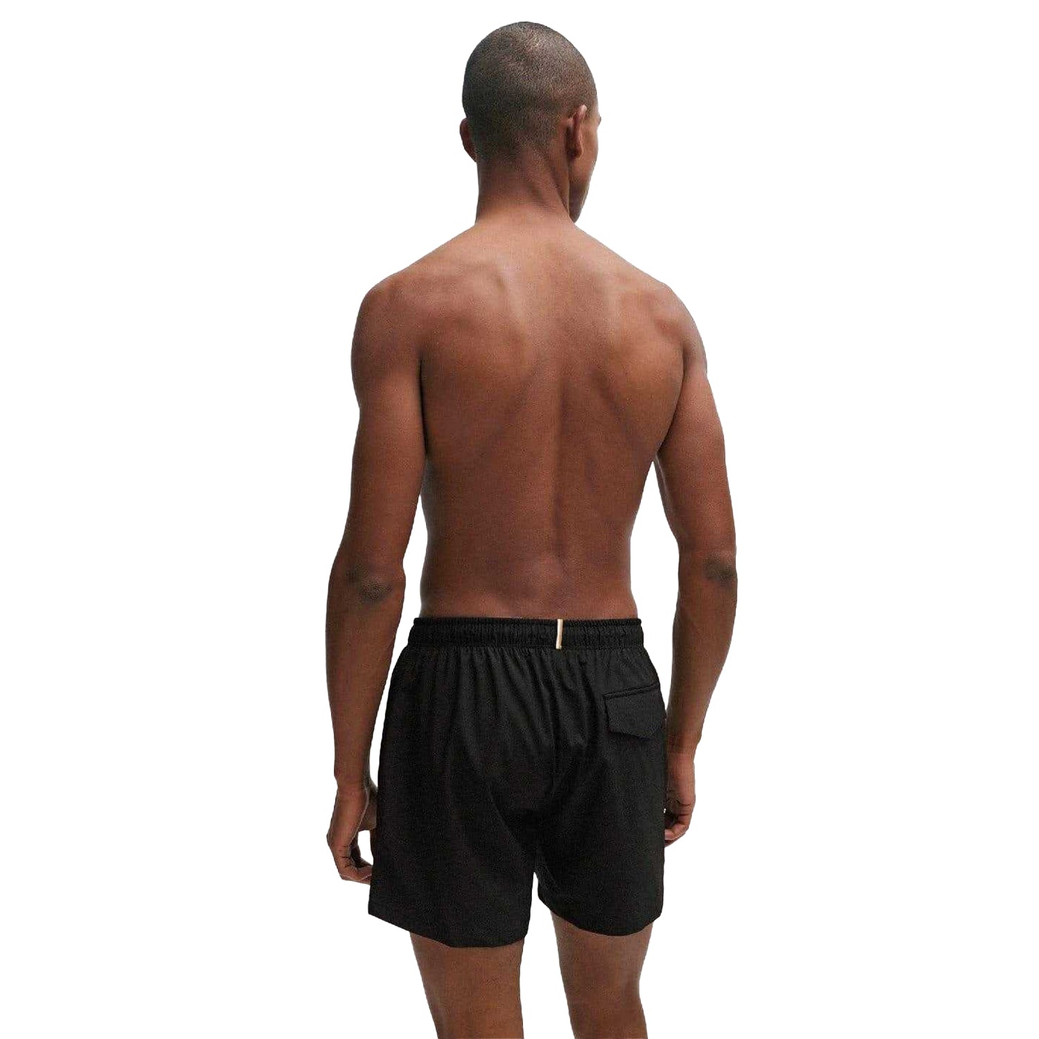Black - Back - Boss Mens Tio Swim Shorts