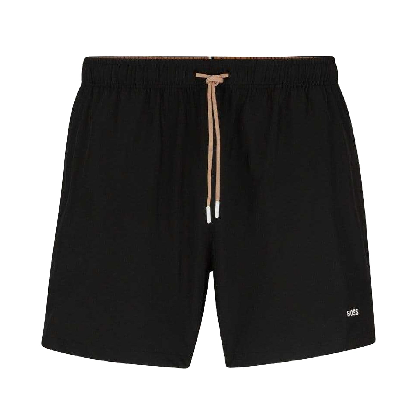 Black - Front - Boss Mens Tio Swim Shorts