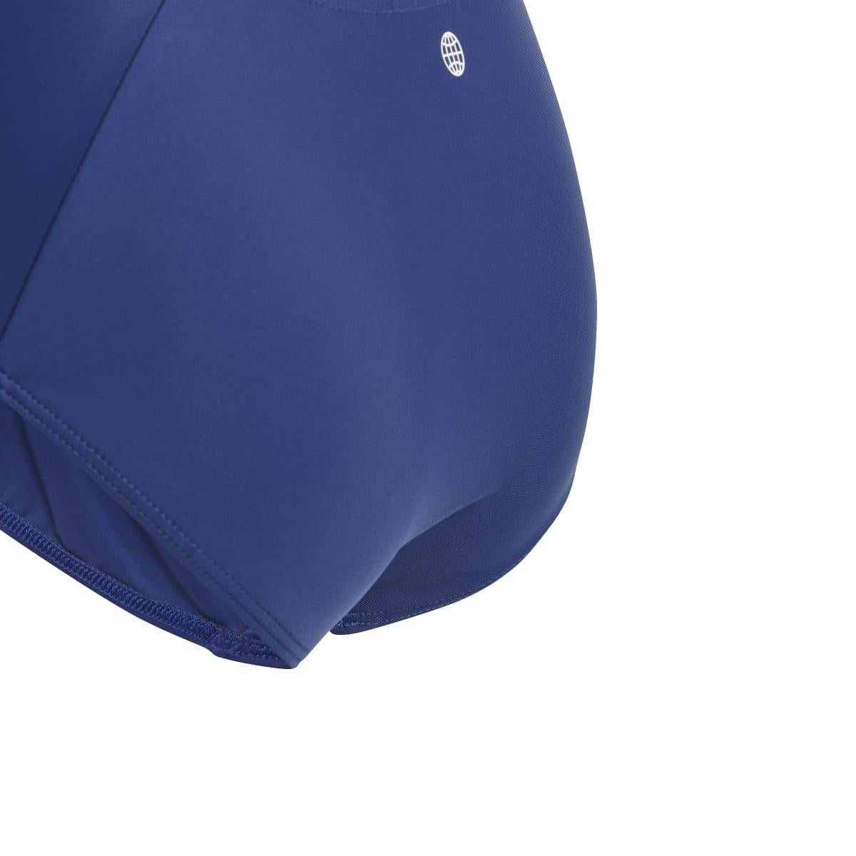 Blue - Pack Shot - Adidas Girls Large Logo One Piece Swimsuit