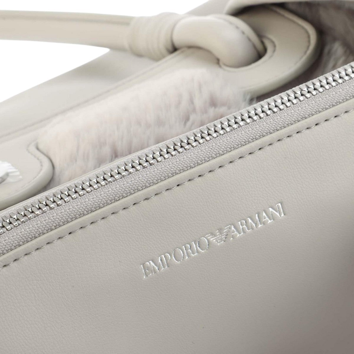 Grey - Side - Emporio Armani Shopper Bag