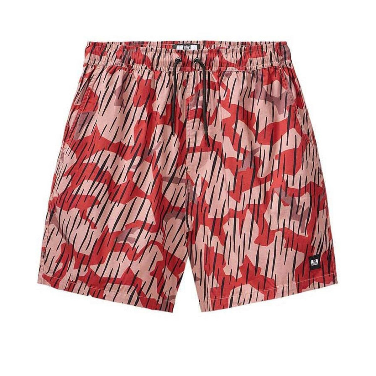Orange - Front - Weekend Offender Boys Anzio Camo Relaxed Fit Resort Shorts