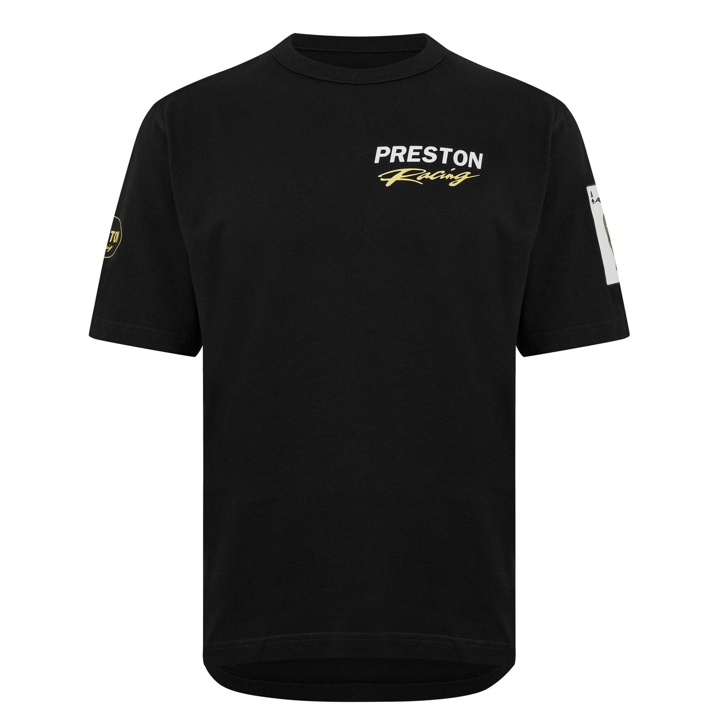 Black-White - Front - Heron Preston Mens Racing T-Shirt