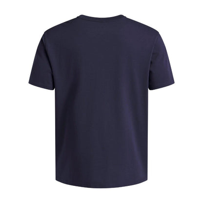 Blue - Back - Under Armour Mens Patch Heavyweight T-Shirt