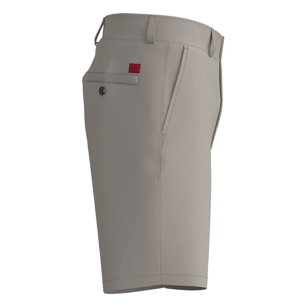 Grey - Side - Hugo Mens Darik241 Regular Shorts