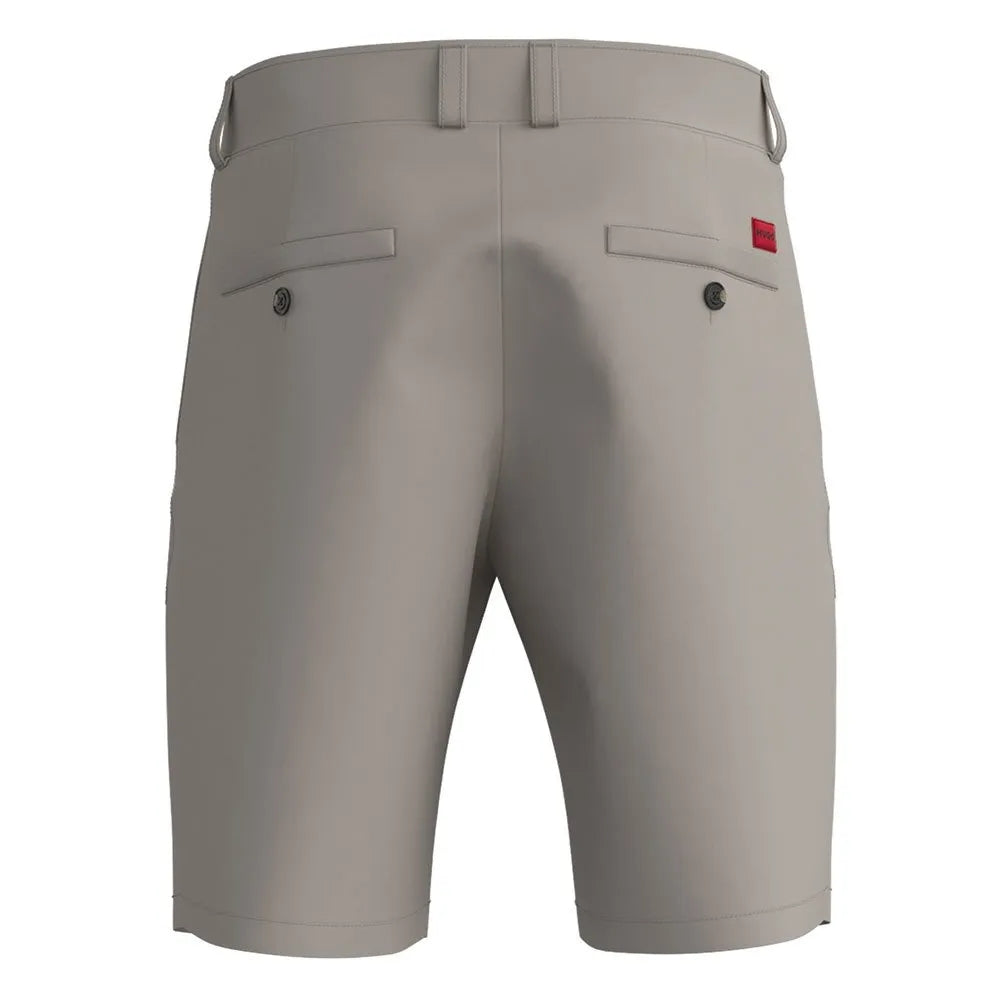 Grey - Back - Hugo Mens Darik241 Regular Shorts