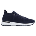 Navy - Side - Mallet Mens Diver Lite Knitted Sock Trainers