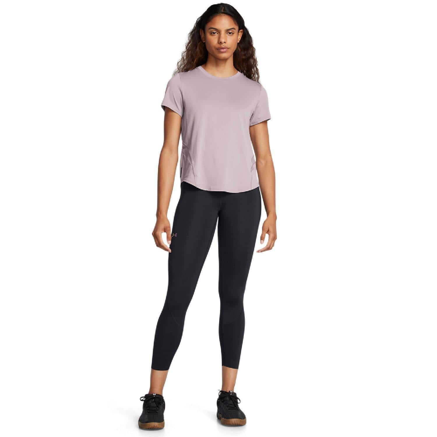 Grey - Close up - Under Armour Womens-Ladies Vanish Elite ArmourVent Loose T-Shirt