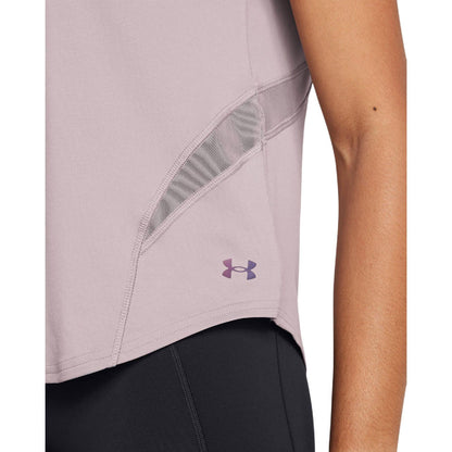 Grey - Side - Under Armour Womens-Ladies Vanish Elite ArmourVent Loose T-Shirt