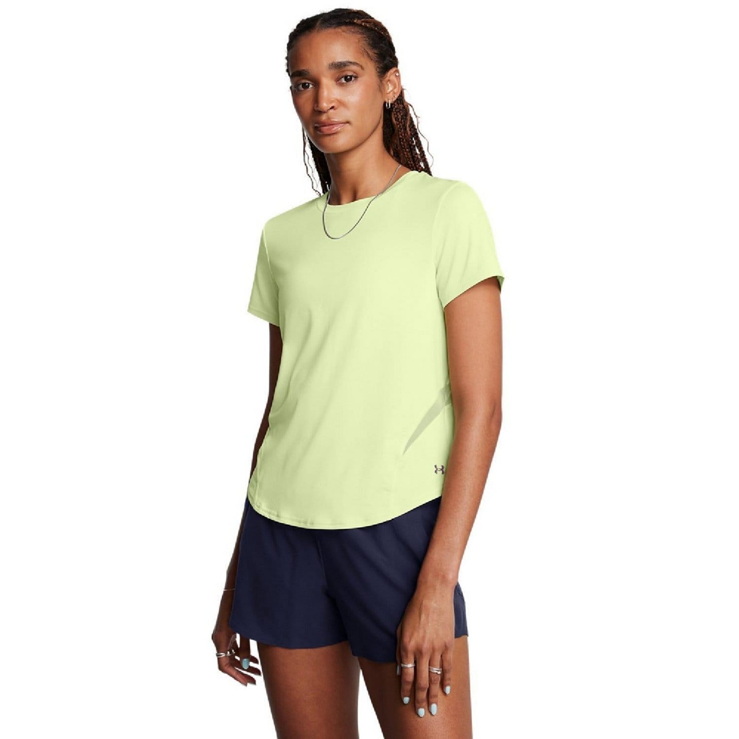 Green - Side - Under Armour Womens-Ladies Vanish Elite ArmourVent Loose T-Shirt