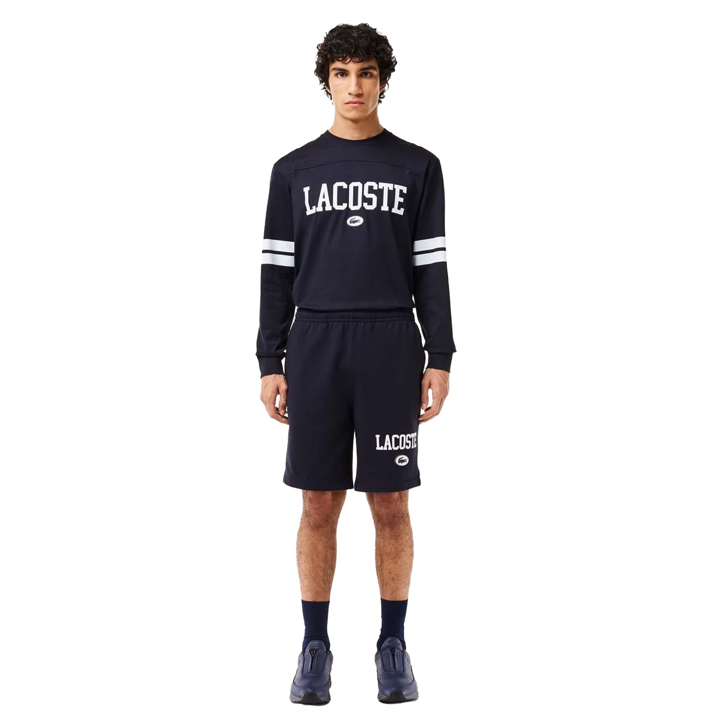Navy - Lifestyle - Lacoste Mens Logo Regular Sweat Shorts