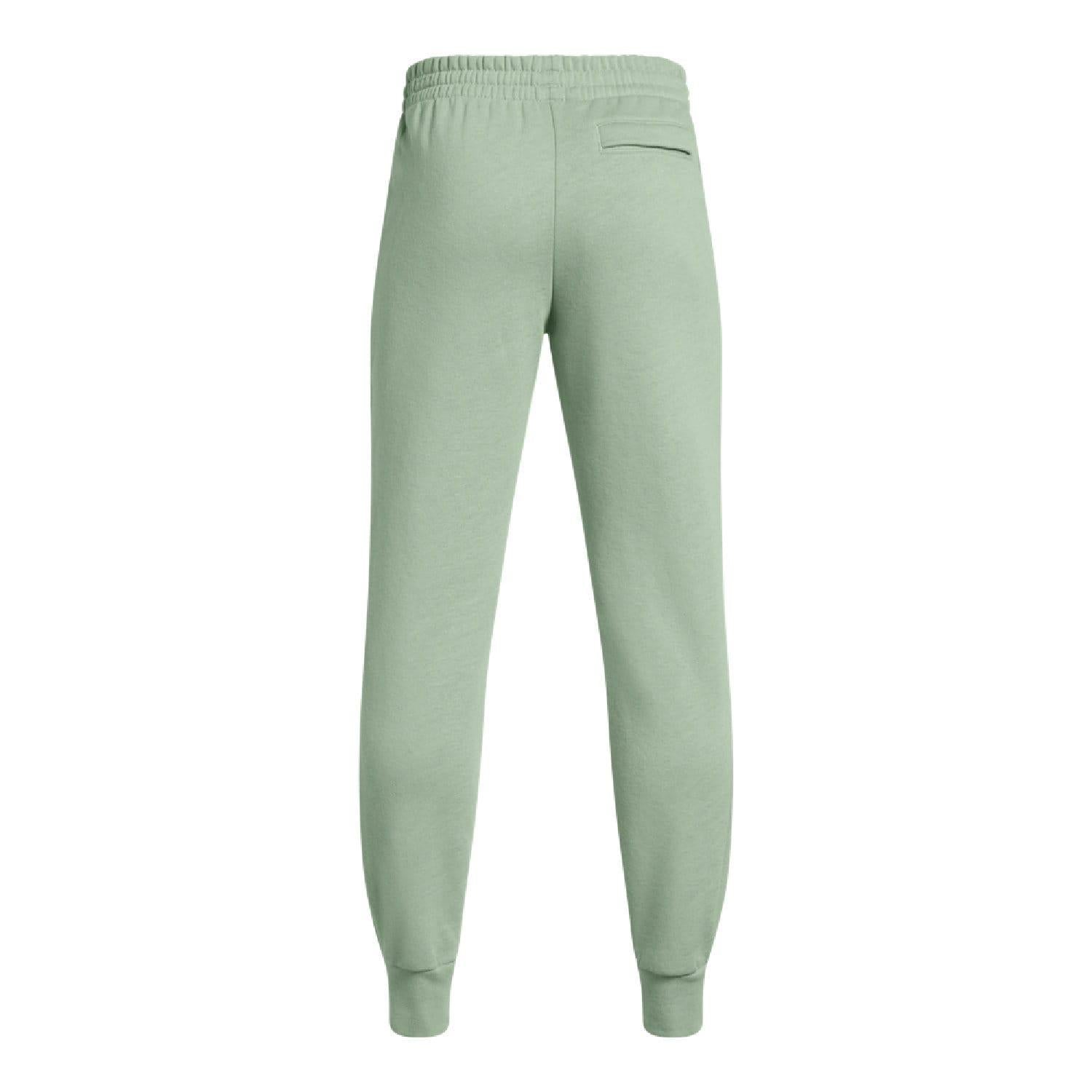 Green - Back - Under Armour Childrens-Kids Jogging Bottoms