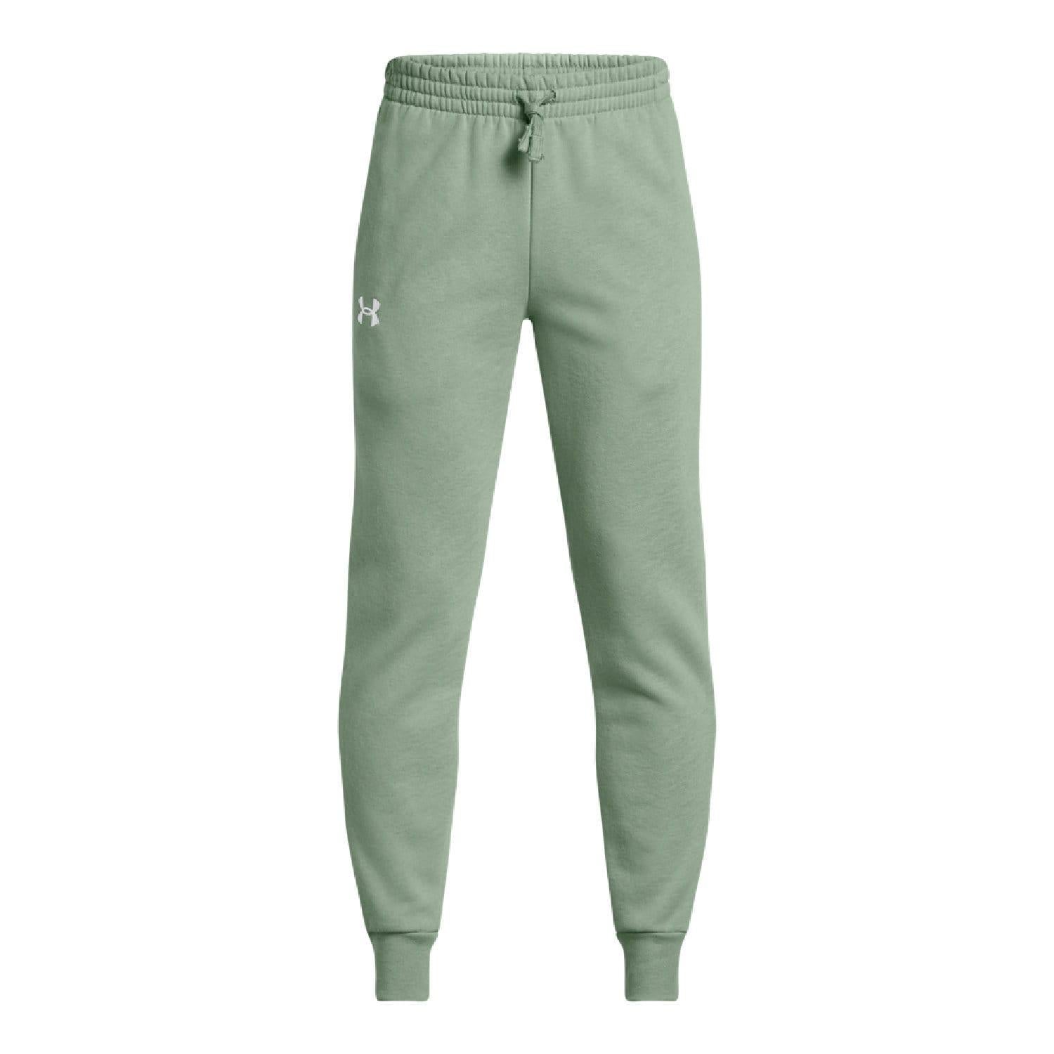 Green - Front - Under Armour Childrens-Kids Jogging Bottoms