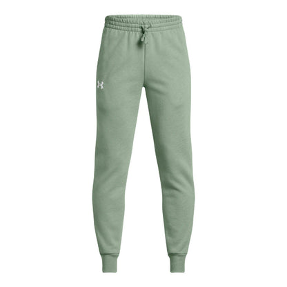 Green - Front - Under Armour Childrens-Kids Jogging Bottoms
