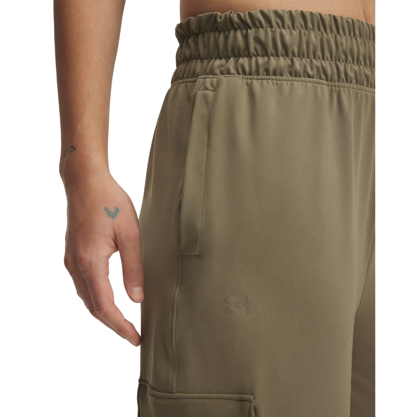 Brown - Side - Under Armour Womens-Ladies Jogging Bottoms