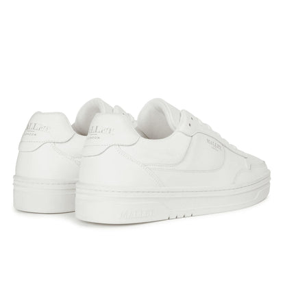 White - Back - Mallet Mens Bennet Leather Trainers