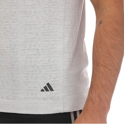 Grey - Side - Adidas Mens Yoga T-Shirt