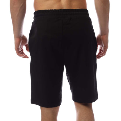 Black - Back - Lyle & Scott Mens Fleece Sports Shorts