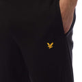 Black - Side - Lyle & Scott Mens Fleece Sports Shorts