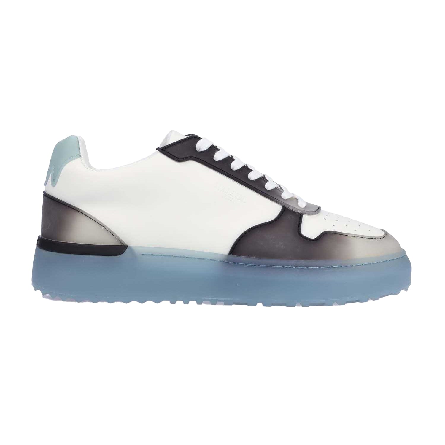 Black - Side - Mallet Mens Hoxton 2.0 Leather Trainers