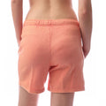 Peach - Side - Adidas Womens-Ladies Washed Plain Shorts