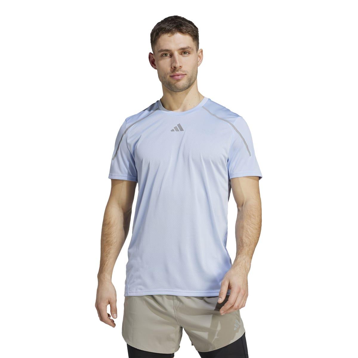 Blue - Side - Adidas Mens Confident Engineered T-Shirt