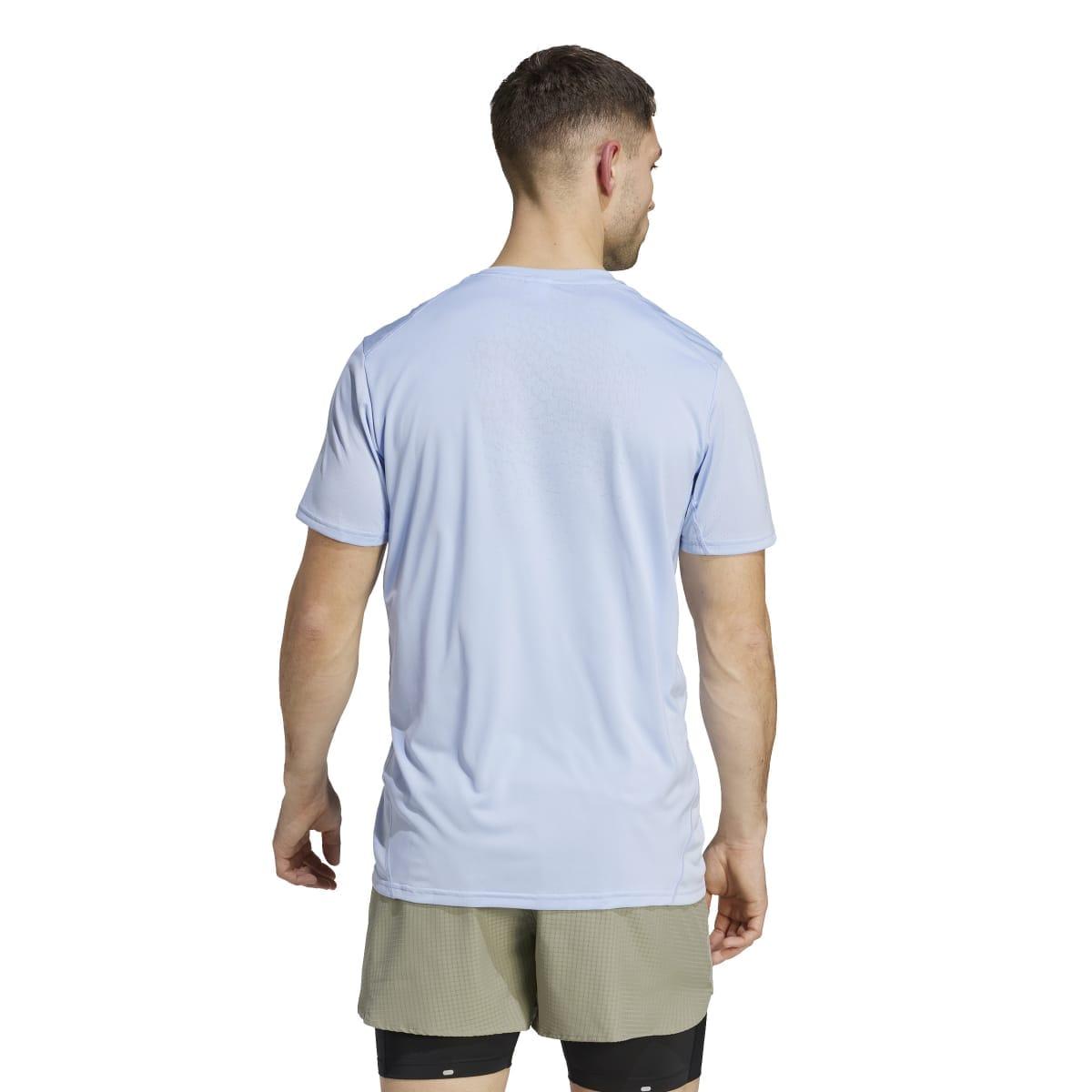 Blue - Back - Adidas Mens Confident Engineered T-Shirt