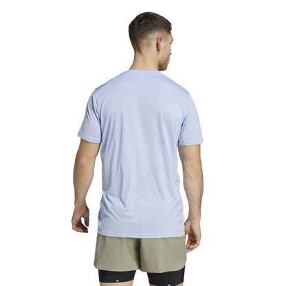Blue - Back - Adidas Mens Confident Engineered T-Shirt