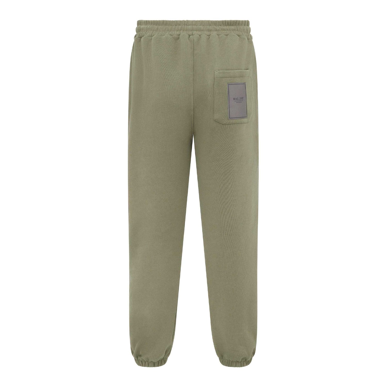 Green - Back - Mallet Mens Loop Back Jogging Bottoms