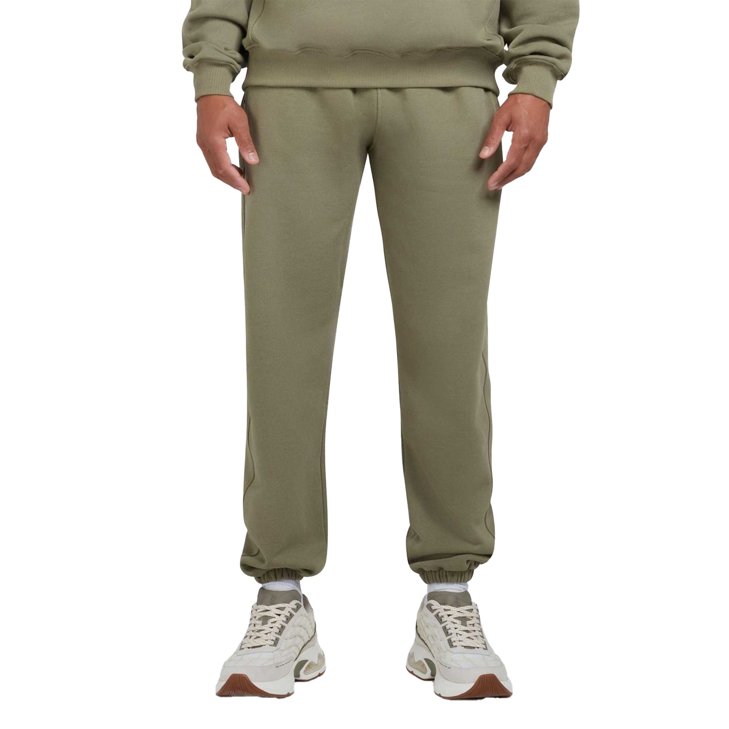 Green - Side - Mallet Mens Loop Back Jogging Bottoms