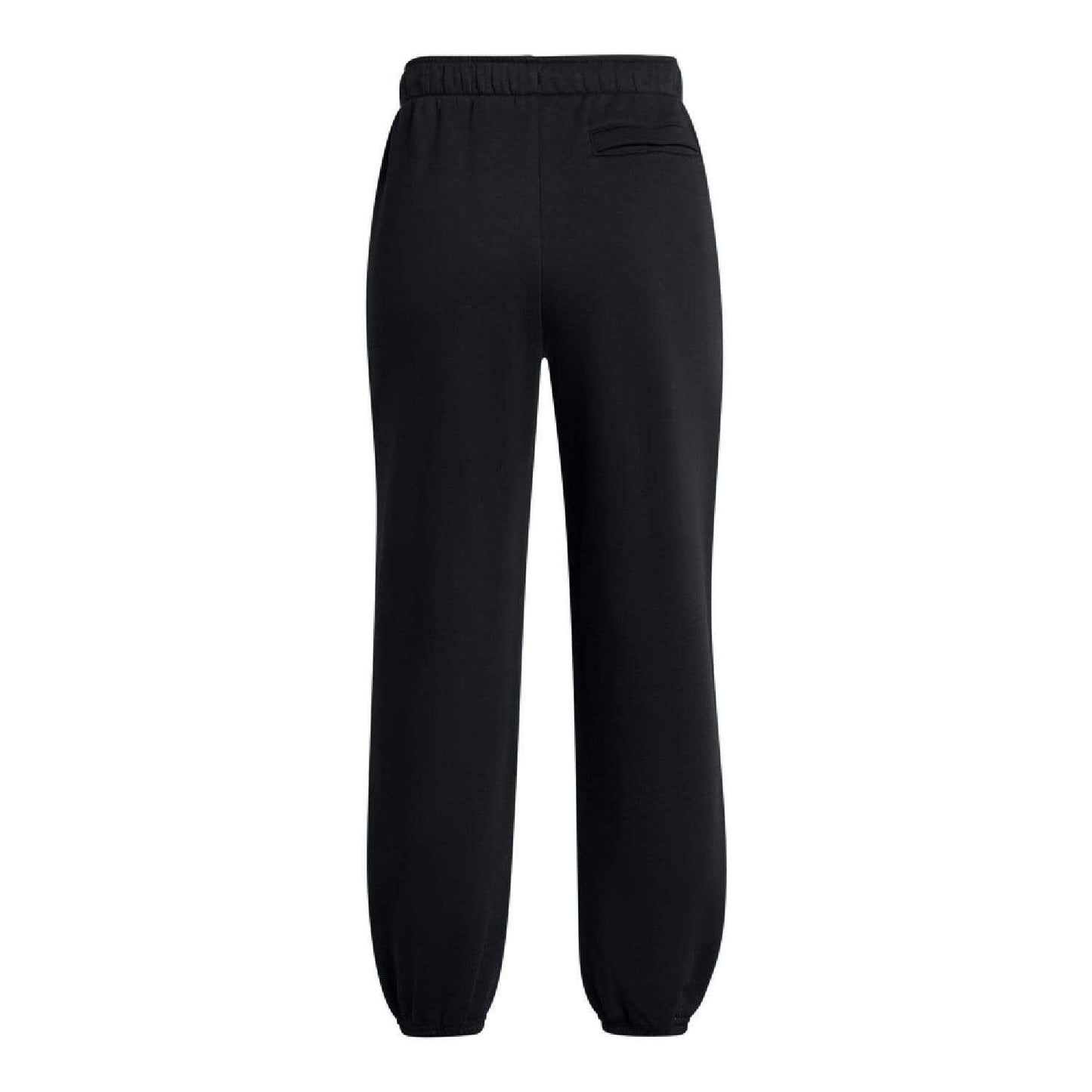 Black - Back - Under Armour Womens-Ladies Wordmarks Fleece Icon Oversized Jogging Bottoms