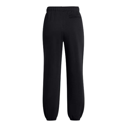 Black - Back - Under Armour Womens-Ladies Wordmarks Fleece Icon Oversized Jogging Bottoms